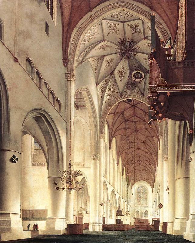 Pieter Jansz Saenredam Interior of the Church of St Bavo in Haarlem oil painting picture